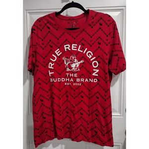 Men's Monogram Graphic Tee True Religion Buddha Size Large